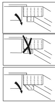 Diagram illustrating three steps of surface roughness inspection with arrows indicating direction and cross marks