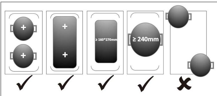 + + ≥ 160*270mm ≥ 240mm ✓ ✓ ✓ ✓ ✓