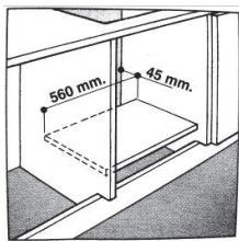 560 mm. 45 mm.
