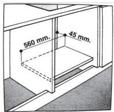 560 mm. 45 mm.
