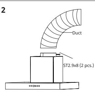 Klarstein Vapura - Installing the range hood - 2