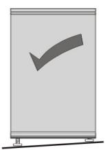 Klarstein Irene Retro - Leveling the fridge - 1