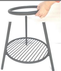 Blumfeldt Fireball Debout Brasero - ZUSAMMENBAU - 2