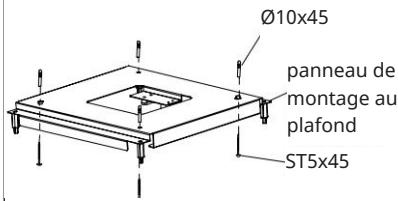 Ø10x45 panneau de montage au plafond ST5x45