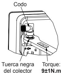 Codo Tuerca negra del colector Torque: 9±1N.m
