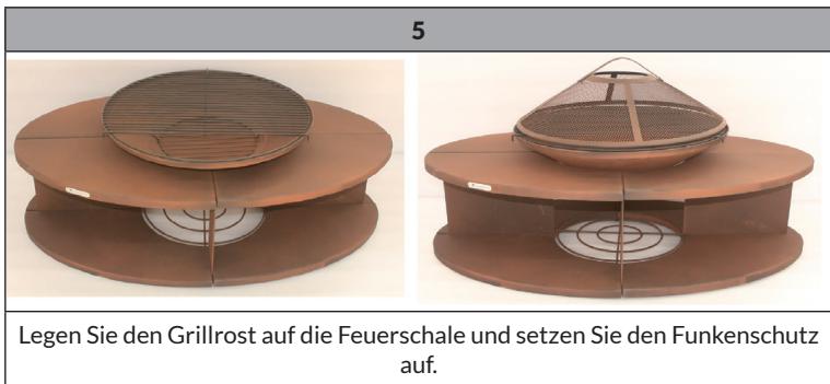 Blumfeldt Firebowl Ebeko 3-en-1 Fonction - ZUSAMMENBAU - 5