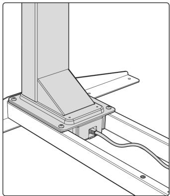 OneConcept Multidesk Comfort - Montaje de las columnas elevadoras - 1