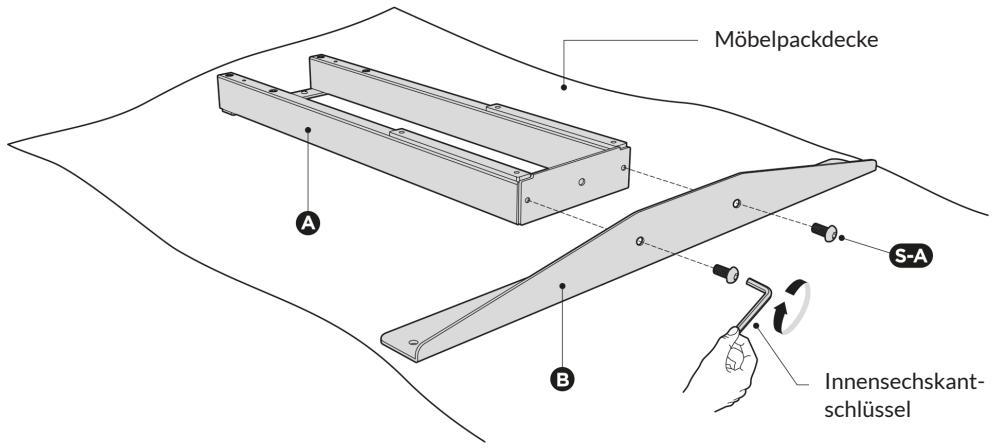 OneConcept Multidesk Comfort - Seitenwinkeln anbringen - 1