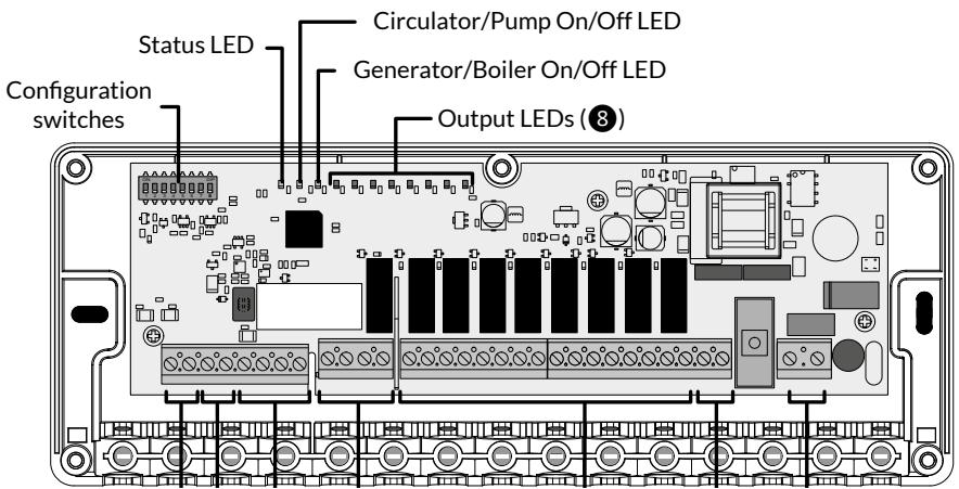 DELTA DORE Delta 8000 BT - 5/ Description of the LEDs of the BT Delta 8000 - 1
