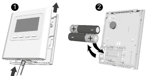 DELTA DORE Delta 8000 - Fixation du thermostat radio Delta 8000 TA - 1