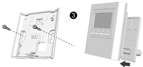 DELTA DORE Delta 8000 - Fixation du thermostat radio Delta 8000 TA - 2