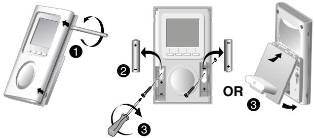 DELTA DORE Delta 8000 - Fixation du thermostat radio Delta 8000 TAP et/ou du programmateur Delta 8000 Master - 1