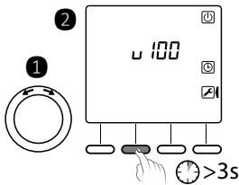 DELTA DORE Delta 8000 TAP Bus - 2/ Association of the thermostat with the technical unit. - 1