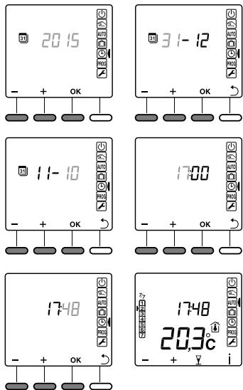 DELTA DORE Delta 8000 TAP Bus - 4/ Setting the clock - 1