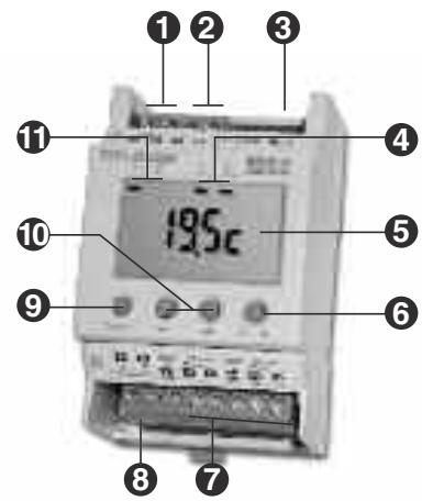 DELTA DORE T2S+2C Digit - Thermostat électronique à affichage digital 2 sorties - 2 consignes - 1