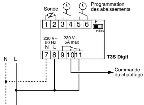 DELTA DORE T3S Digit - Raccordement - 1