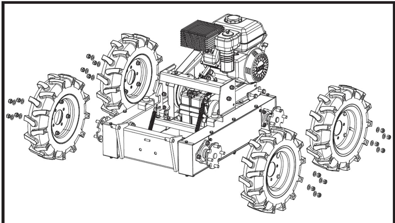 Hillvert HT-MD-400 - Asamblare roți - 1