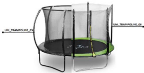 Uniprodo UNI_TRAMPOLINE_06 - BIZTONSÁG - 5