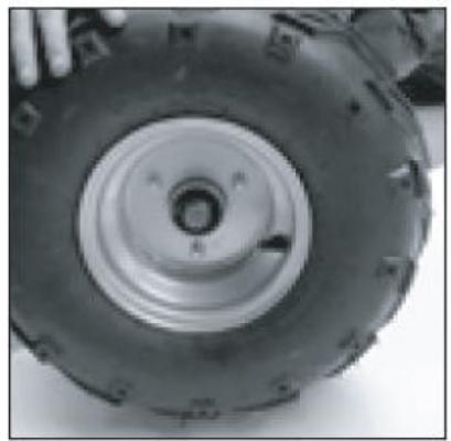 Close-up of a large agricultural tire with a central hub and flange (no visible text or symbols)