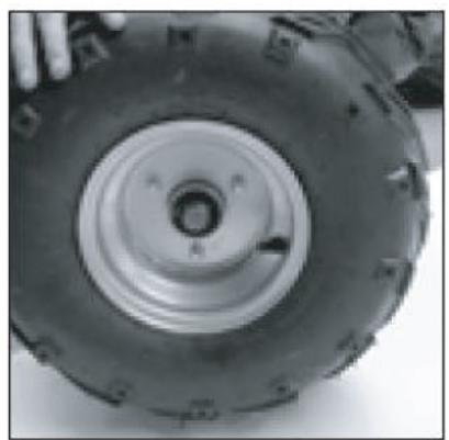Close-up of a large agricultural tire with a central hub and flange (no visible text or symbols)