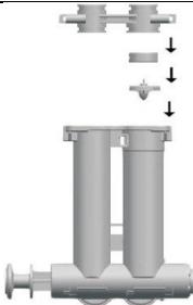 Uniprodo UNI_WATERSOFTENER_2500A - 2) Οδηγίες εγκατάστασης βαλβίδας παράκαμψης - 9