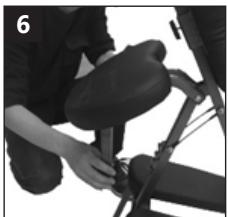 Person assembling a bicycle seatbelt (no visible text or symbols)