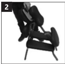 Person seated in a black chair with legs and feet, no visible text or symbols