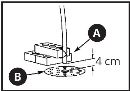 A 4 cm B