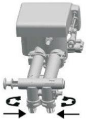 Uniprodo UNI_WATERSOFTENER_1500 - 2) Οδηγίες εγκατάστασης βαλβίδας παράκαμψης - 16