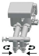 Uniprodo UNI_WATERSOFTENER_1500 - 2) Installationsanleitung für das Bypass-Ventil - 6