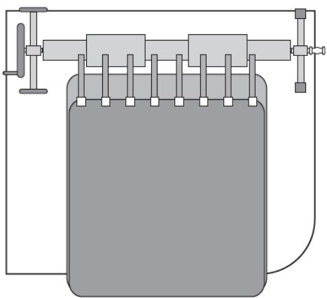 Pure electrical circuit lines without any symbols