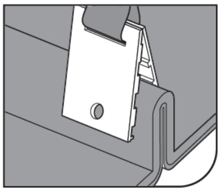 Technical illustration of a mechanical clamp or bracket assembly (no text or symbols visible)