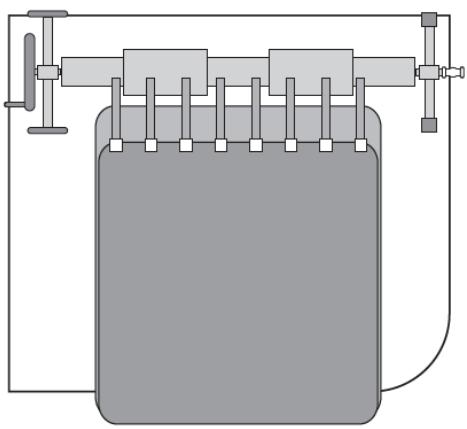 Pure electrical circuit lines without any symbols