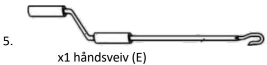 5. x1 håndsveiv (E)