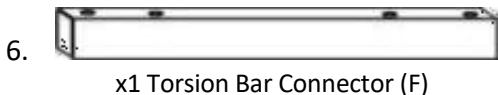 6. x1 Torsion Bar Connector (F)