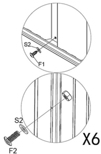 S2 F1 S2 F2 X6