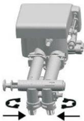 Uniprodo UNI_WATERSOFTENER_3500 - 2) Installationsvejledning til bypass-ventil - 16