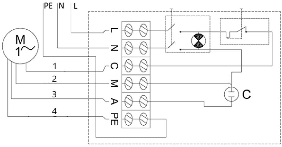 Hillvert MSW-SPP48-110-50 - Schemat obwodów elektrycznych: - 1