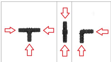 graph TD A["Top Pipe"] --> B["Left Side"] C["Bottom Pipe"] --> D["Right Side"] style A fill:#000,stroke:#fff,color:#fff style C fill:#000,stroke:#fff,color:#fff style B fill:#000,stroke:#fff,color:#fff style D fill:#000,stroke:#fff,color:#fff