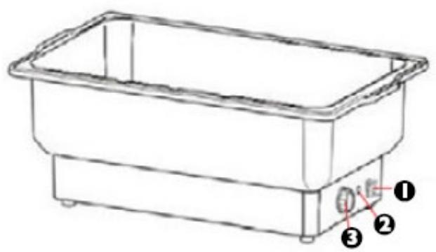 Royal Catering RCCD-1/1-100-KS-E - GN-beholder til opvask - 1
