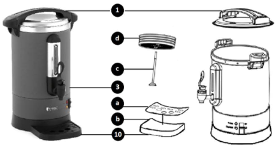 Royal Catering RC-WBDWTC14G - Elementi kompleta - 1