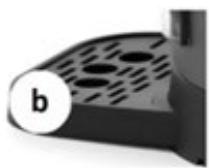 Black plastic mechanical component with handle and port (no visible text or symbols)