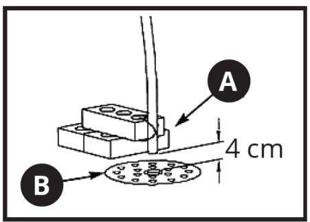A 4 cm B