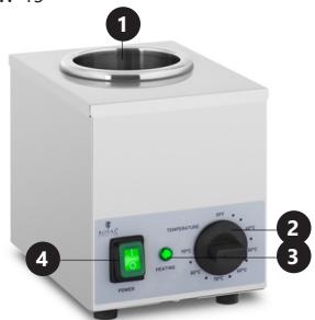 1 2 3 4 POWER TEMPERATURE OFF OFF OFF OFF OFF