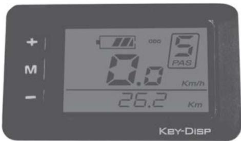 + M - 0.0 26.2 5 PAS Km/h Km KEY-DISP