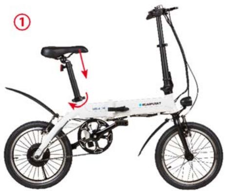 BLAUPUNKT Falt-E-Bike - SÅ HÄR FÄLLER DU IHOP CYKELN - 1