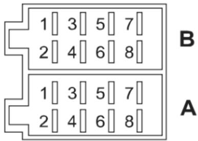 1 3 5 7 2 4 6 8 1 3 5 7 2 4 6 8 B A