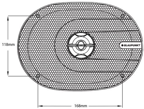 118mm 168mm ● BLAUPUNKT