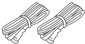 Illustration of two bundles of bundled vegetables (no text or symbols)