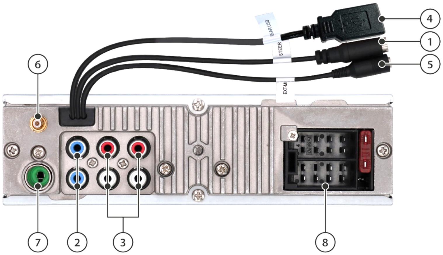 NEAR USB STEER EXT-M 4 1 5 6 7 2 3 8 DEN6H1